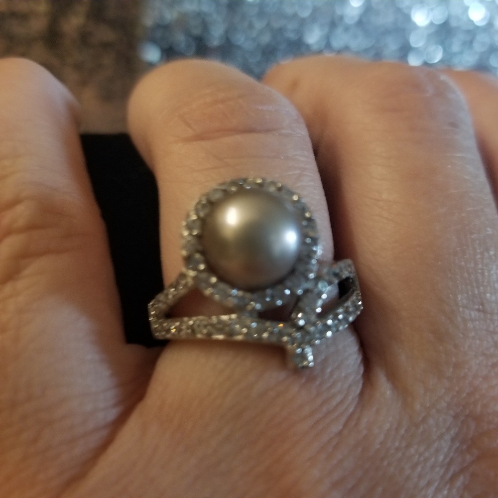 Faux Pearl Ring